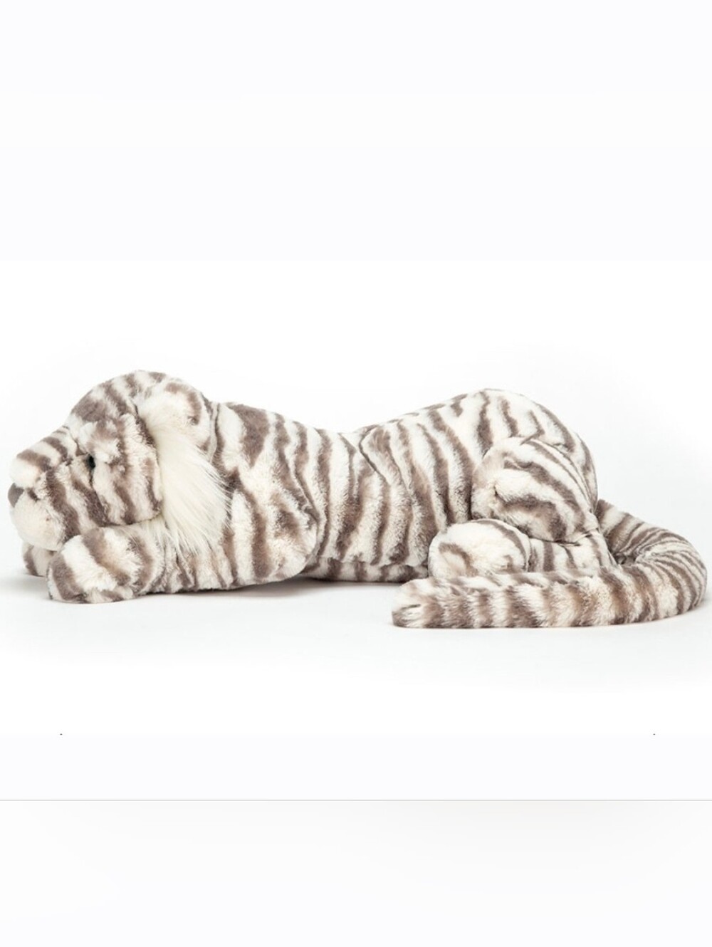 Jellycat Sacha Snow Tiger Little Soft & Pluah 3.1x3.1x8.3" BNWT Authentic - Picture 3 of 3